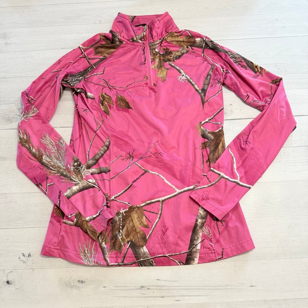 Legendary women's‎ pink camo pullover XS